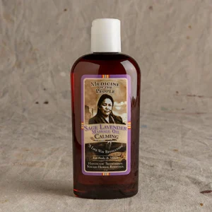4oz Sage Lavender Massage Oil - Calming